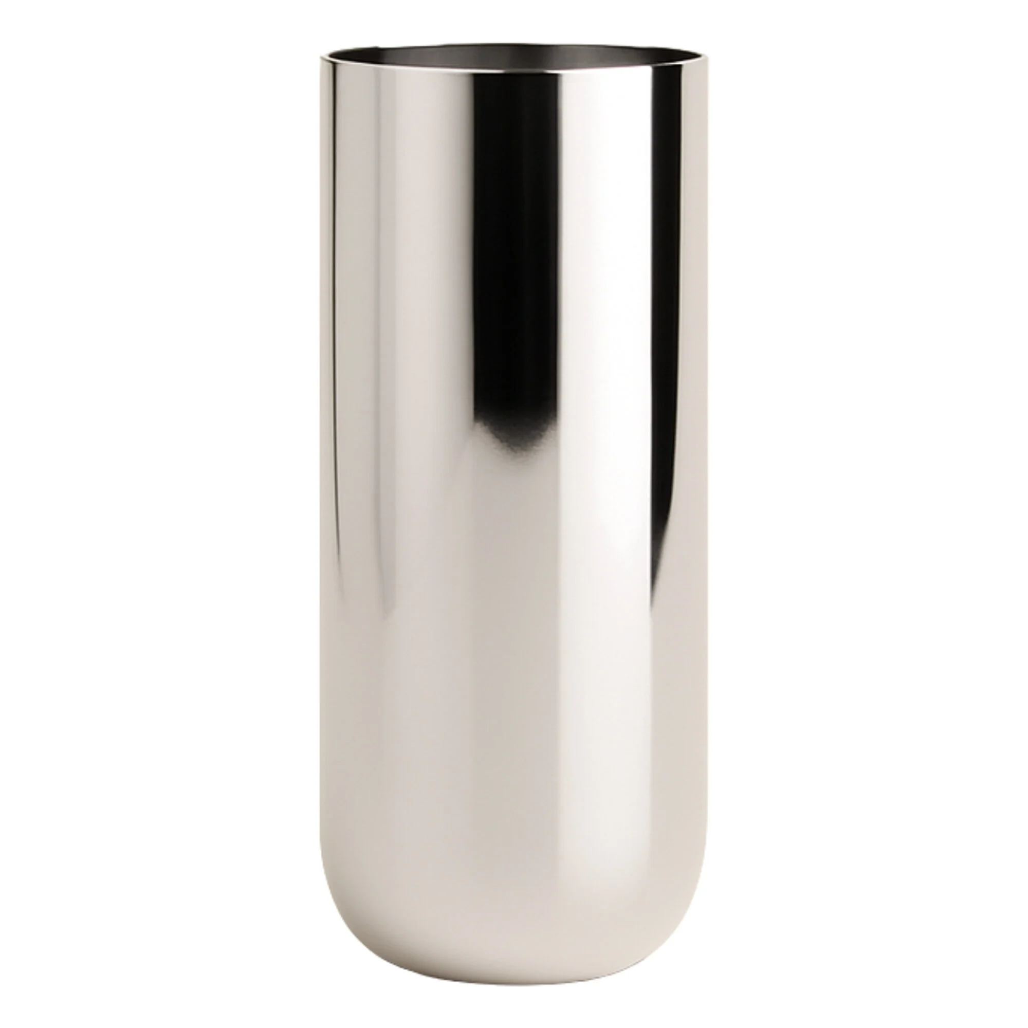 Stainless Steel vase, 24 cm, polished stainless steel