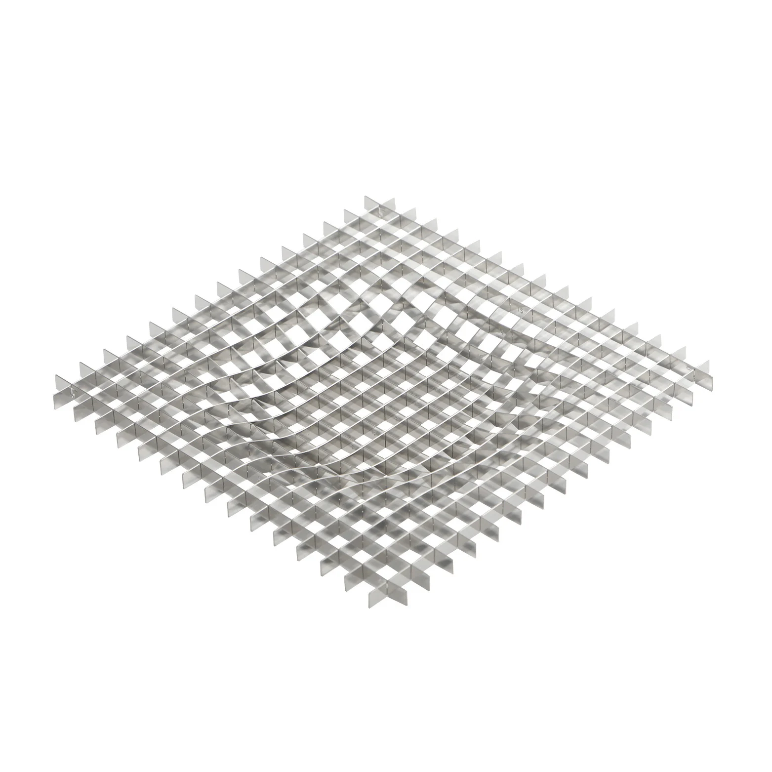 Gravity tray, 20 x 20 cm, stainless steel