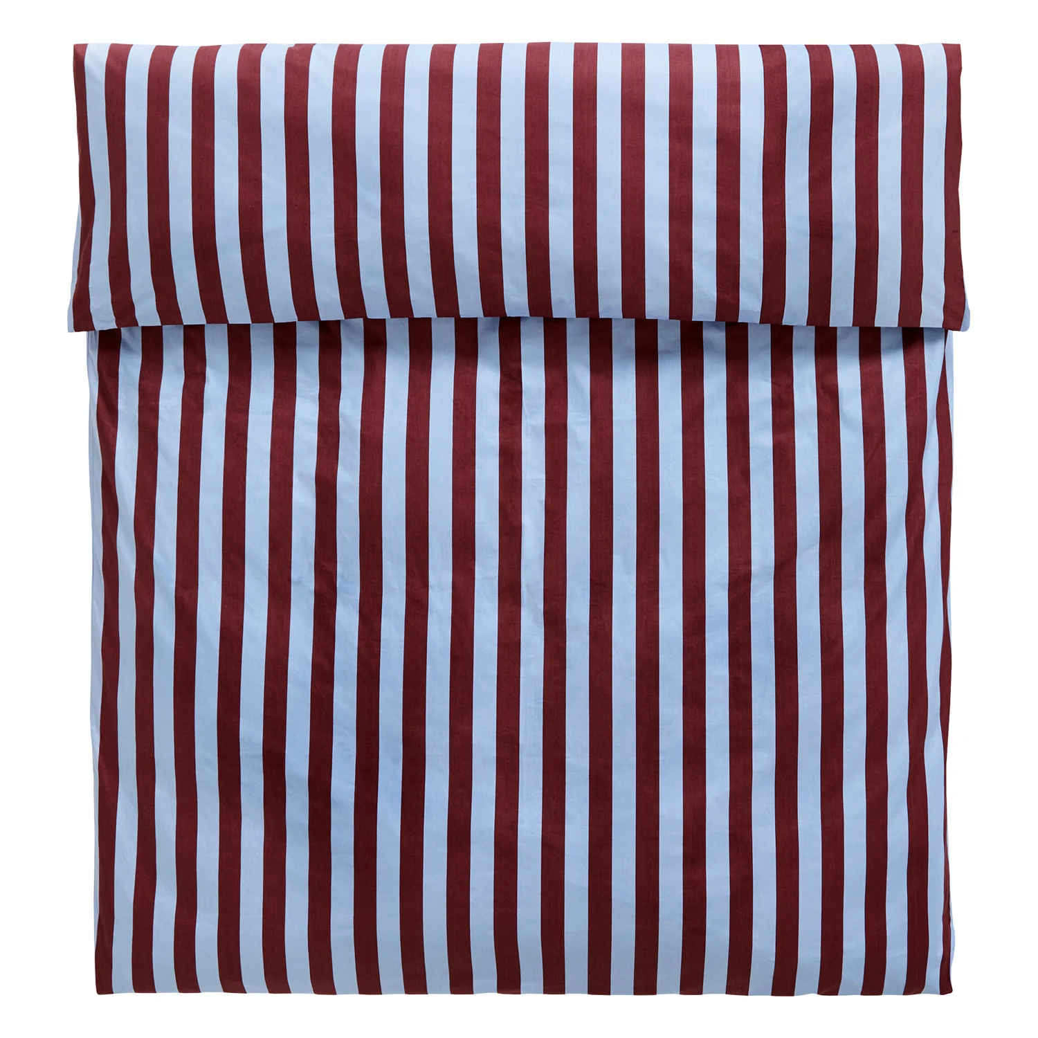Été duvet cover, bordeaux - sky blue